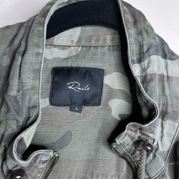 Rails Camouflage Tennessee Jacket stars Utility Military Large - Picture 7 of 15